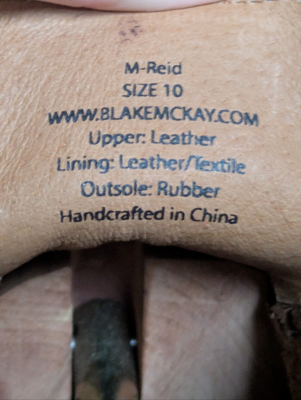 Blake Mckay Wingtip Brogue Chukkas Size 10 Men's Dark Brown Leather NEVER WORN - Picture 9 of 11